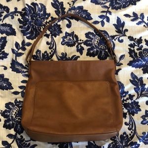 Universal Thread Cayden Bucket Bag. Cognac Brown.